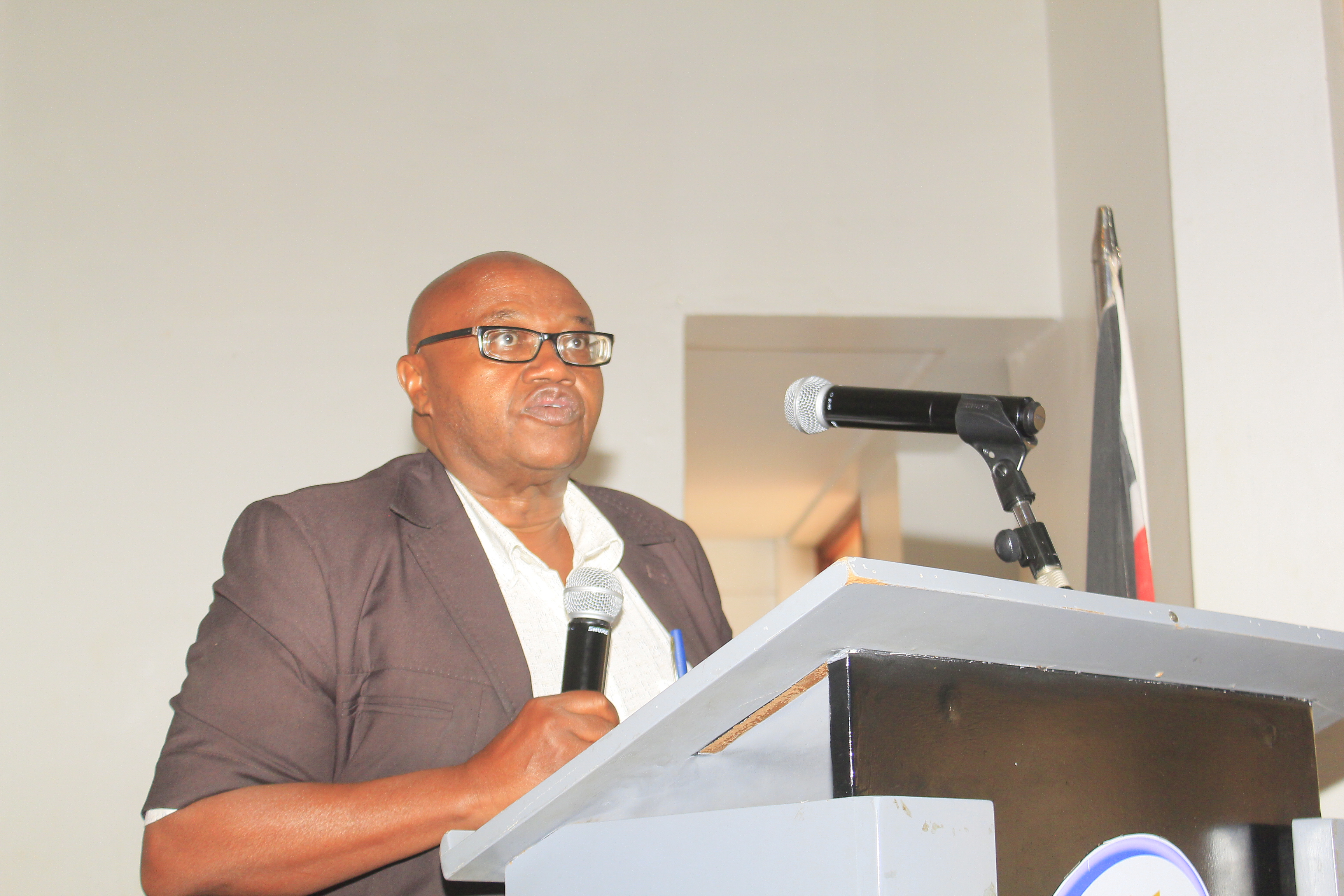 Caption: Mr. Samuel Njora, Secretary Administration, who represented PS, State Department of Industry
